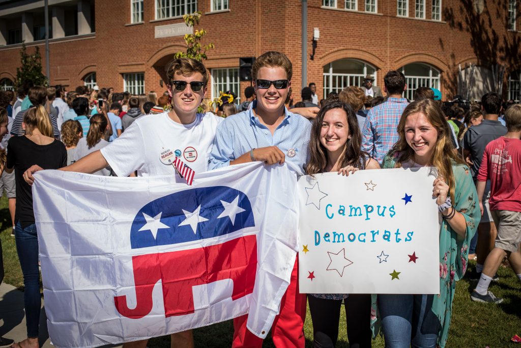 Campus Democrats and Campus Republicans at Act Fest