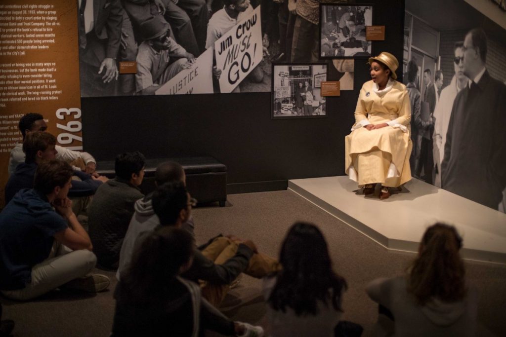 11th Graders visit the history museum's Civil Rights exhibit